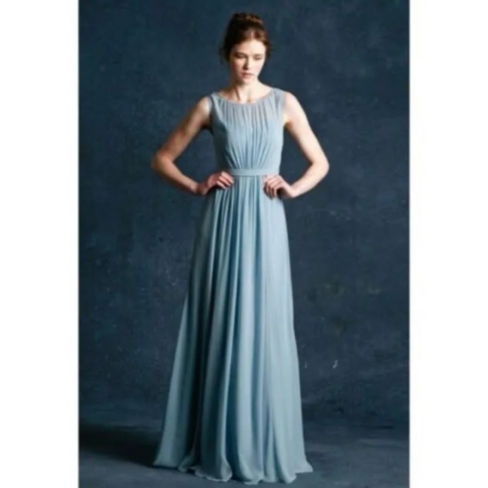 Jenny Yoo Vivienne Size 8 Ciel Blue Bridesmaid Dress